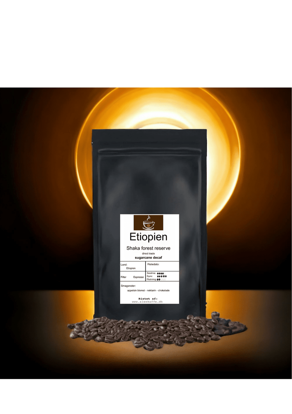 Etiopien Sheka forest reserve - direct trade koffeinfri Espresso
