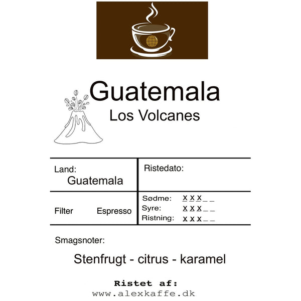 Guatemala los volcanes espresso