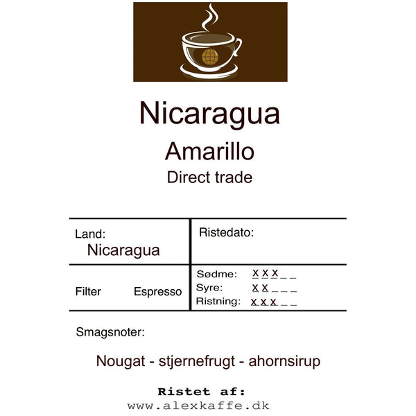 Nicaragua Amarillo direct trade Filter