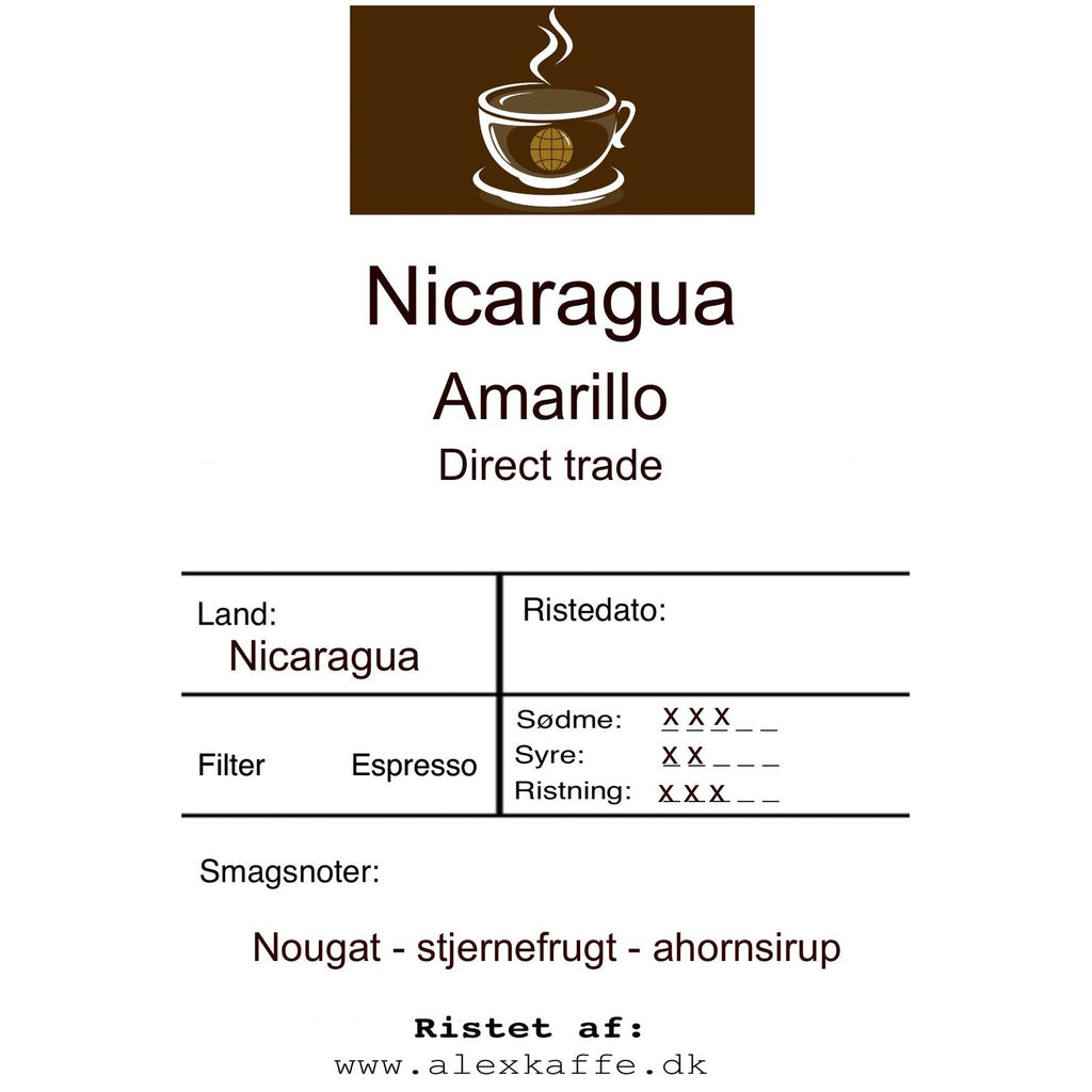 Nicaragua Amarillo direct trade Espresso