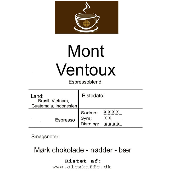 Mont Ventoux Espresso blend